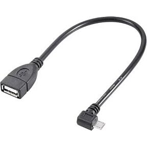 USB OTG kabel USB micro vtič/USB-A vtičnica 10cm Renkforce