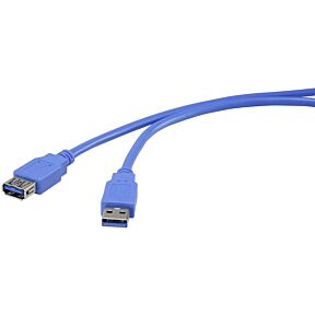 USB 3.0 podaljšek vtič A/vtičnica A 1m moder 