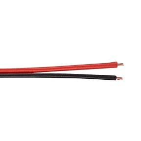 Zvočniški kabel z rdeče-črno izloacijo