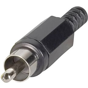 Cinch kabelski vtič 2-pol črn TRU Components