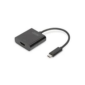 Pretvornik USB-C na HDMI 15cm kabla črn DA-70852 Digitus