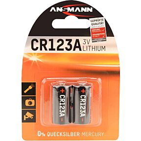 Baterija CR123A 3V 1375mAh litijeva (2 kosa) Ansmann