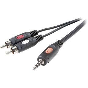 Avdio kabel 3,5mm vtič stereo/2x cinch vtič 10m SpeaKa