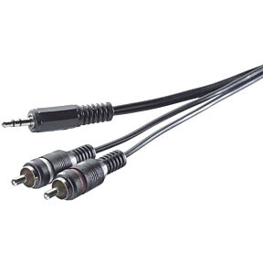 Avdio kabel 3,5mm vtič stereo/2x cinch vtič 3m SpeaKa