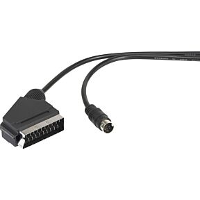 AV priključni kabel mini DIN vtič/SCART vtič 1,5m SpeaKa
