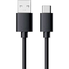 USB 2.0 kabel C vtič/A vtič 60cm črn 255650 RealPower