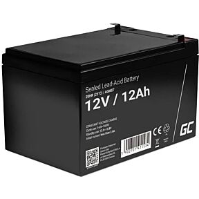 Svinčeni akumulator 12 V/ 7 Ah, v črni barvi