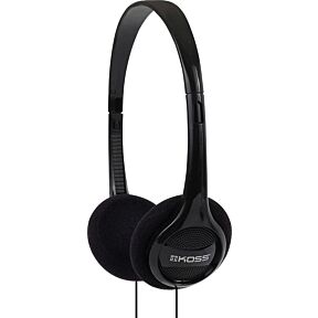 Naglavne slušalke v črni barvi, s priključnim kablom 3,5 mm
