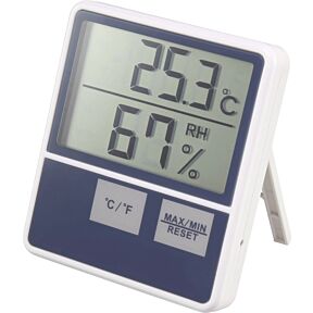 Sobni digitalni merilnik temperature in vlažnosti, pregleden LCD zaslon s funkcijo spomina glede na minimalno in maksimalno izmerjeno vrednost