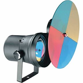 Točkovni reflektor v kompoletu z vrtečo se barvno ploščo,Eurolite za osvetljevanje zrcalne krogle 
