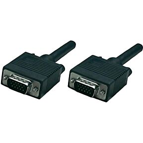 VGA kabel sprikazuje konektorje