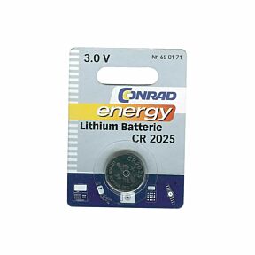Gumbna baterija CR2025 v originalni embalaži, Conrad energy