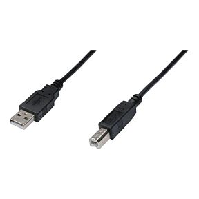USB kabel USB 2.0 USB-A vtič, USB-B vtič 1.80 m črna