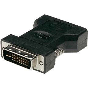 Adapter DVI-vtič 24+5p/VGA vtičnic, v črni barvi