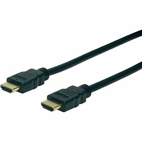 HDMI priključni kabel 1m črn  na beli podlagi